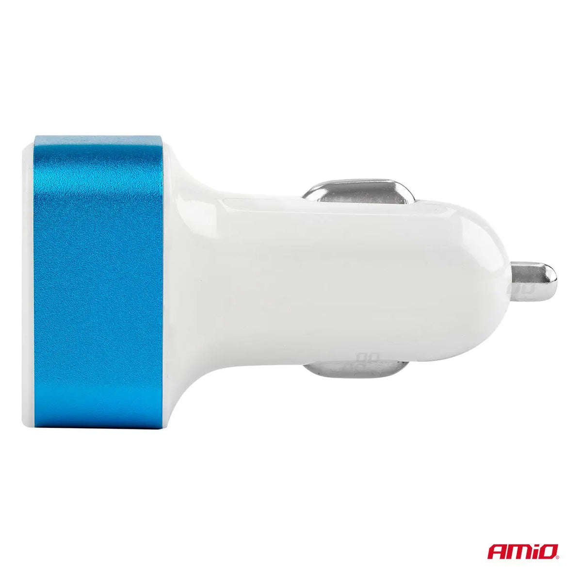 Ładowarka samochodowa 2x USB + woltomierz TEST-04 AMIO-01028 AMiO