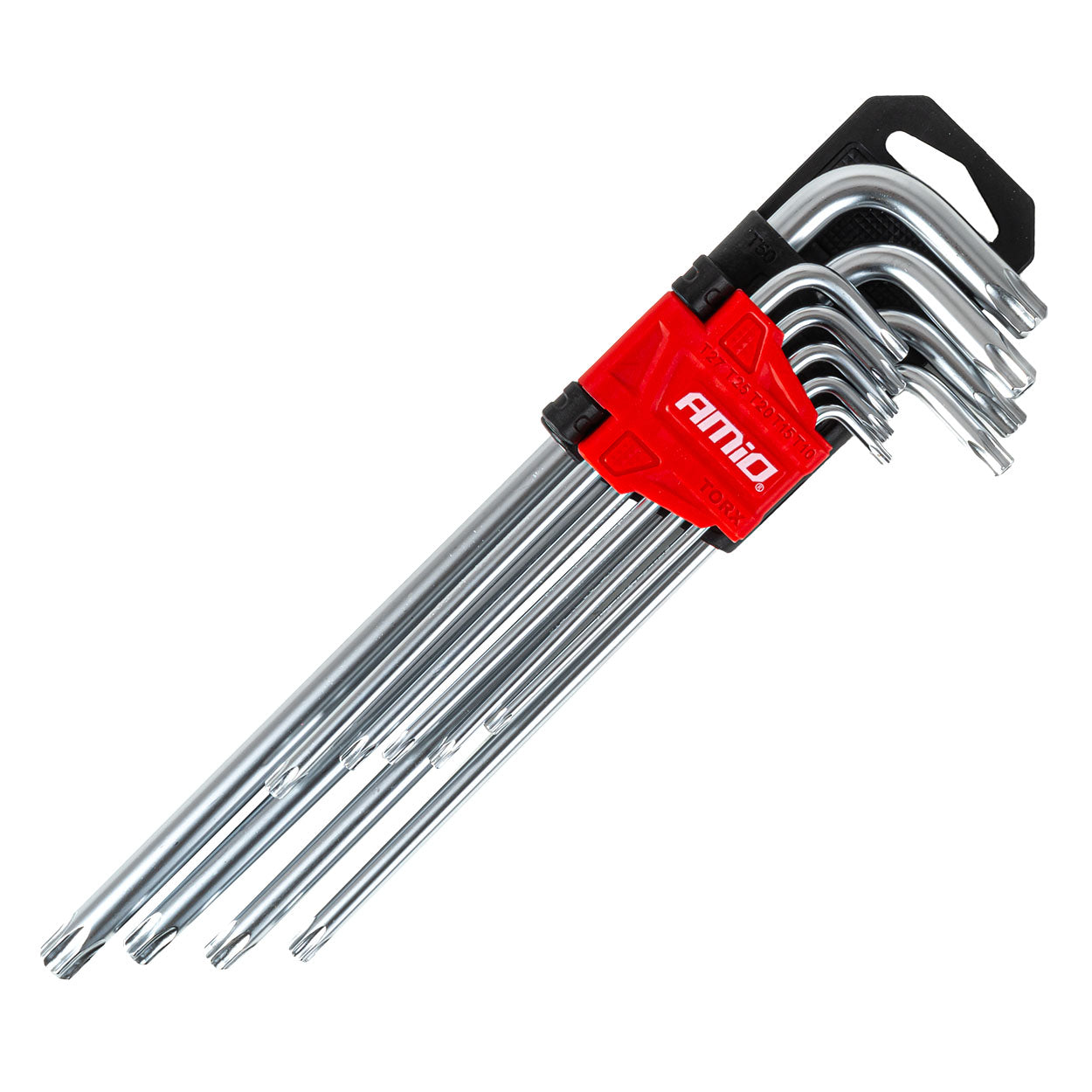 Klucze TORX długie 230 mm 9 szt. TKL AMIO-01039