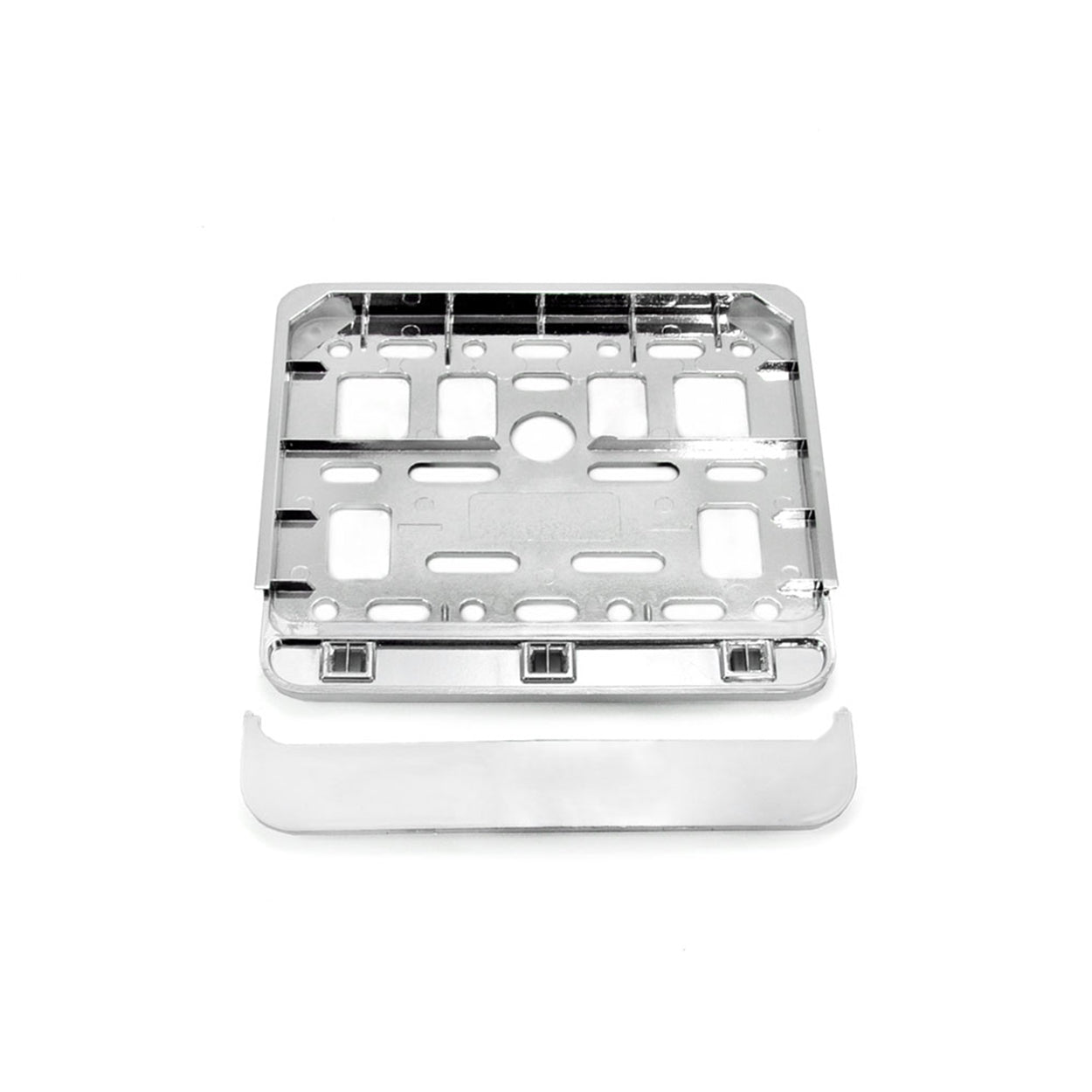 Ramka tablicy rejestracyjnej chrom skuter motorower AMIO-01168