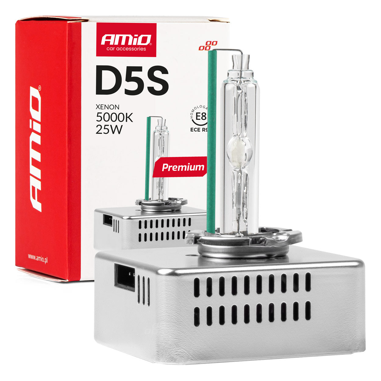 Żarówka ksenonowa żarnik hid xenon D5S 5000K AMiO PREMIUM AMIO-01220