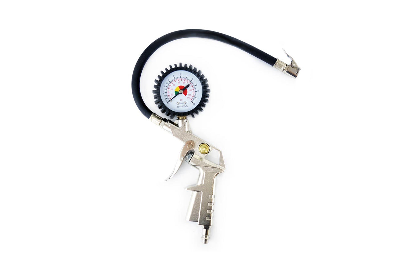 Pistolet do pompowania z manometrem 12 Bar AMIO-01279
