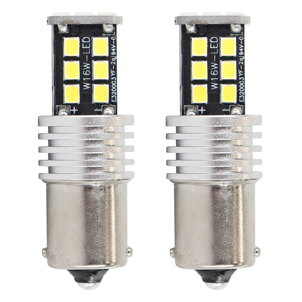 Żarówki LED CANBUS 2835 15SMD 1156 BA15S P21W R10W R5W White 12V 24V AMIO-01293