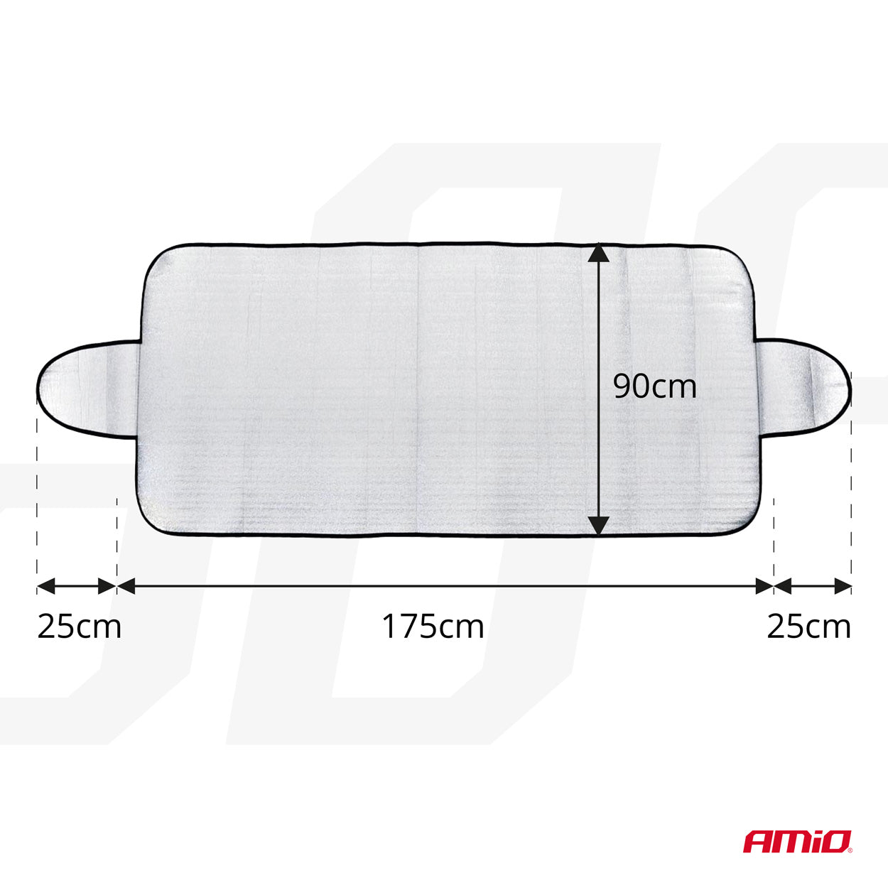 Osłona na szybę 175x90cm przeciwsłoneczna przeciwszronowa AMIO-01390