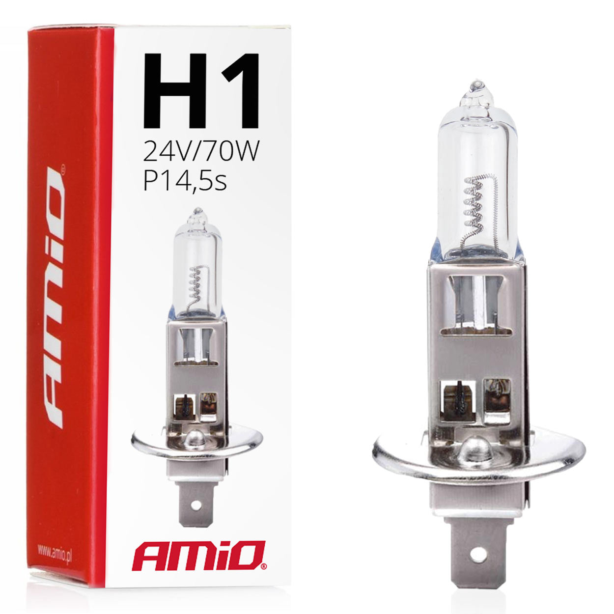 Żarówka halogenowa  H1 24V 70W AMIO-01482