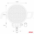 Lampa robocza LED szperacz AWL04 9 LED 12V 24V AMIO-01615