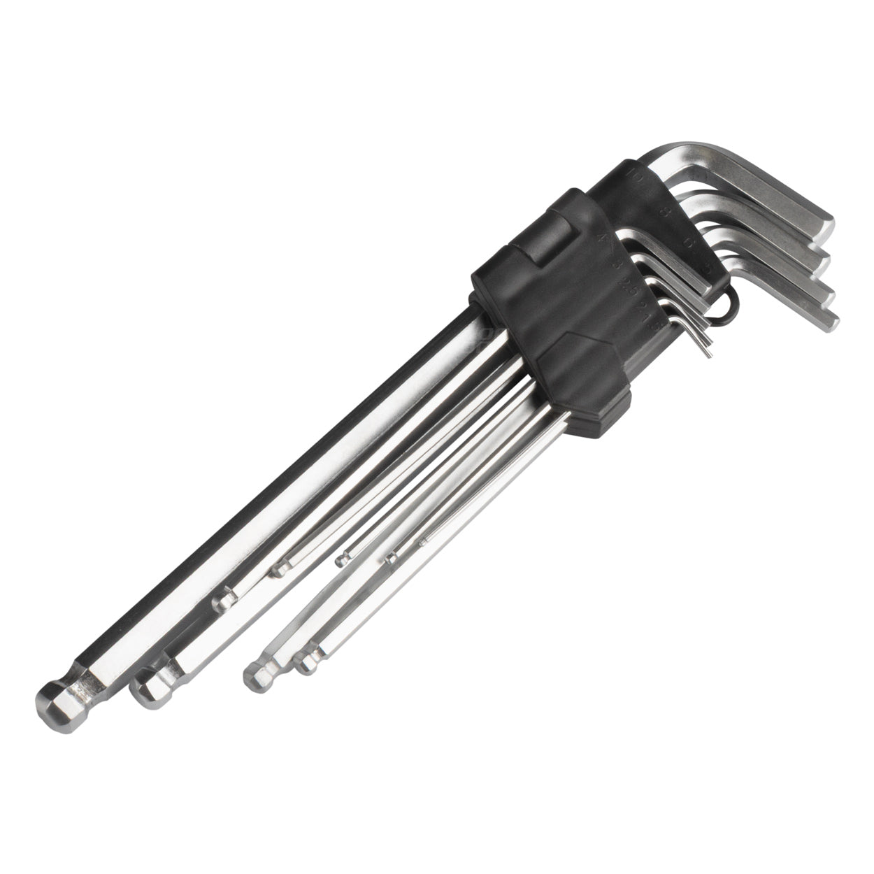Klucze IMBUS zestaw kluczy imbusowych długie 230 mm 9 szt. AMIO-01721