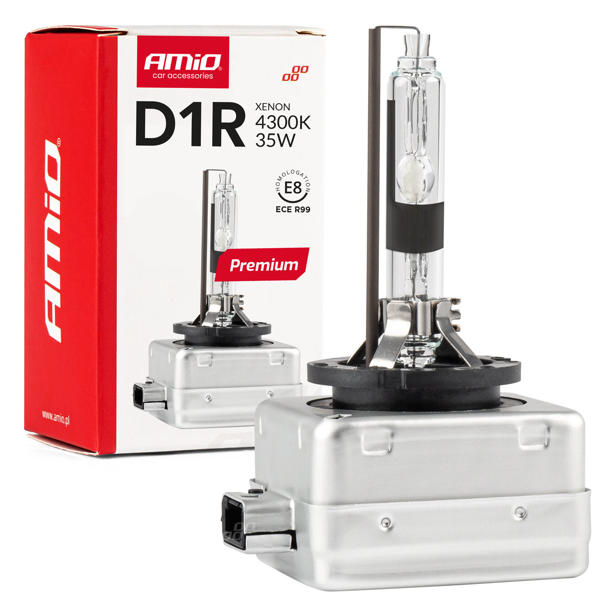 Żarówka ksenonowa żarnik xenon D1R 4300K AMiO PREMIUM AMIO-01966