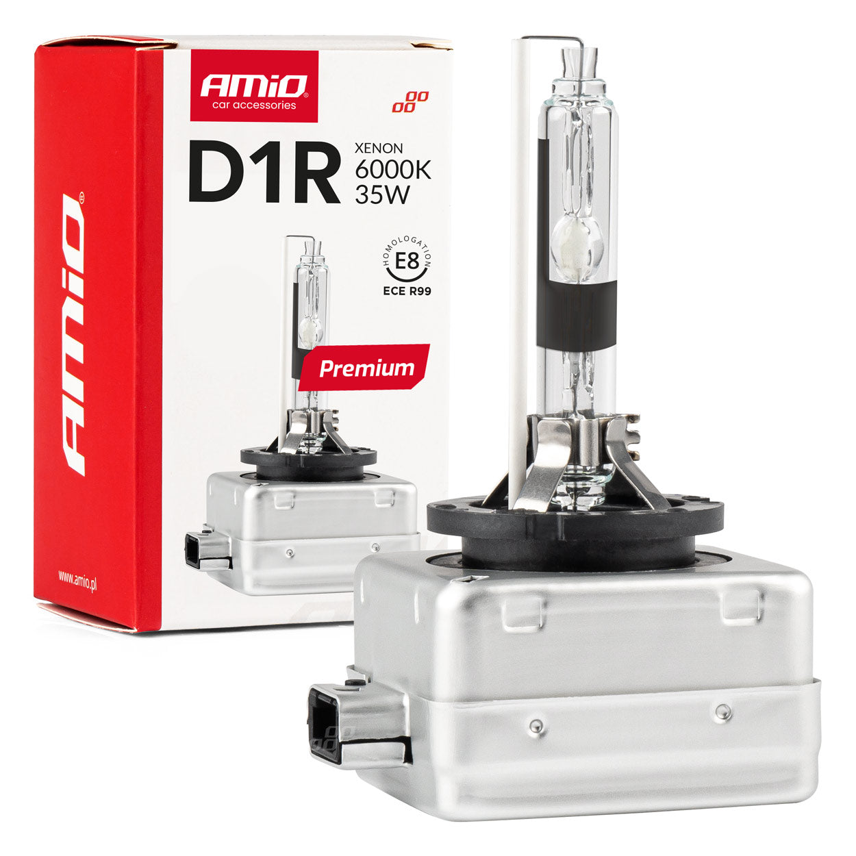 Żarówka ksenonowa żarnik xenon D1R 6000K AMiO PREMIUM AMIO-01967