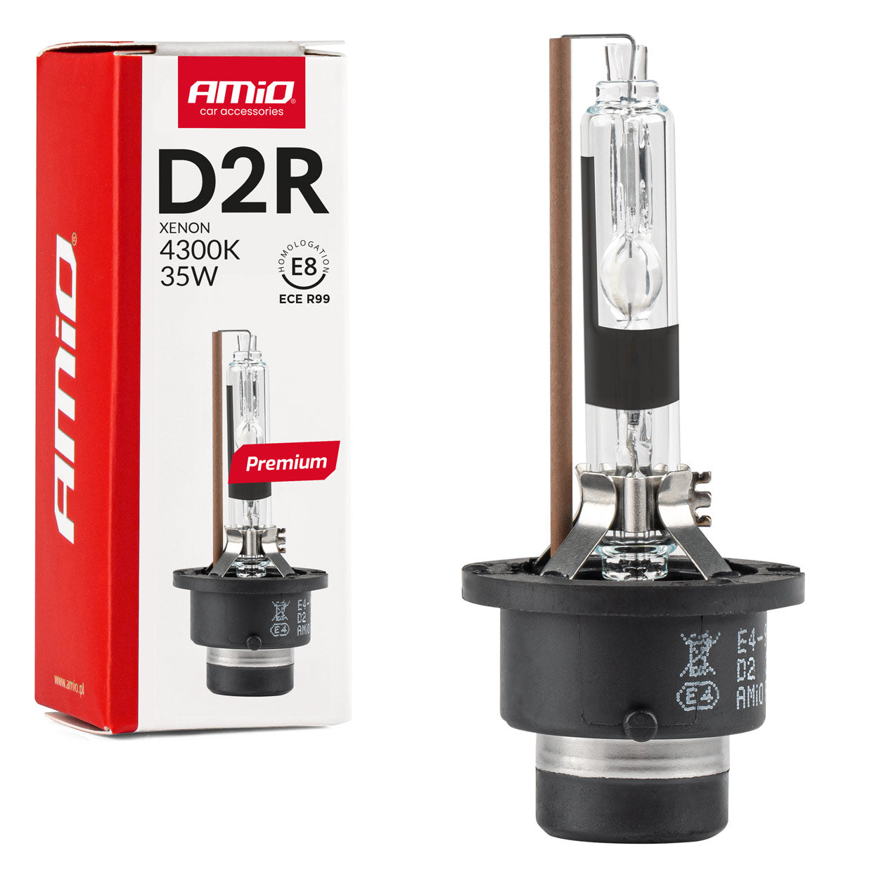 Żarówka ksenonowa żarnik xenon D2R 4300K AMiO PREMIUM AMIO-01970