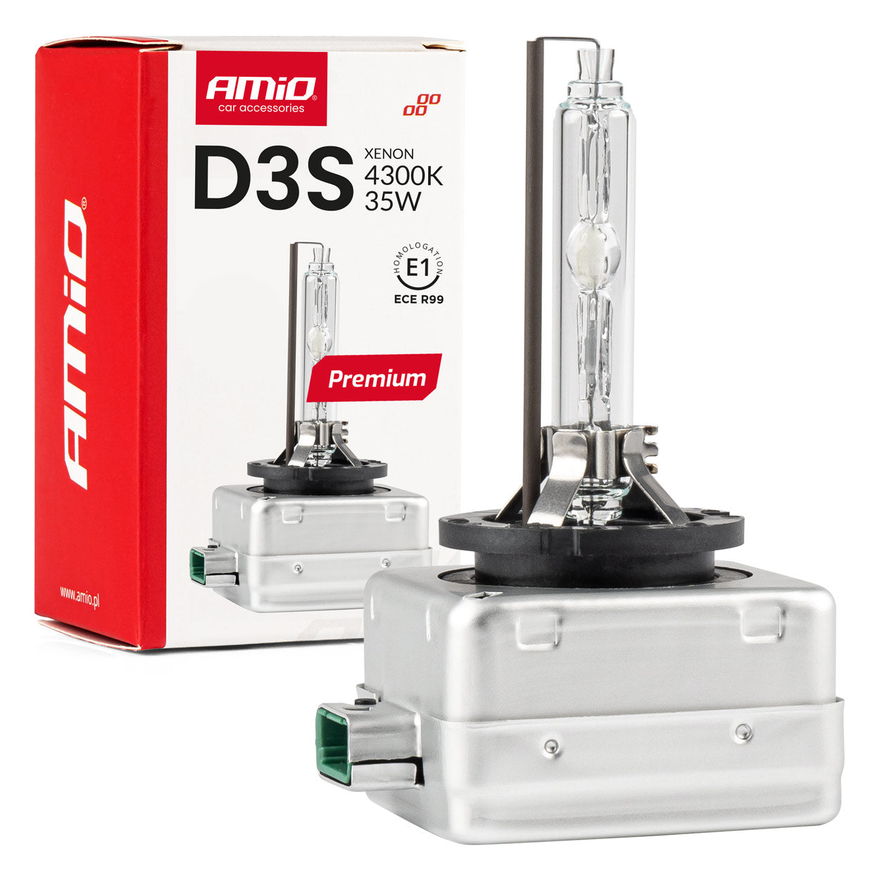 Żarówka ksenonowa żarnik xenon D3S 4300K AMiO PREMIUM AMIO-01978
