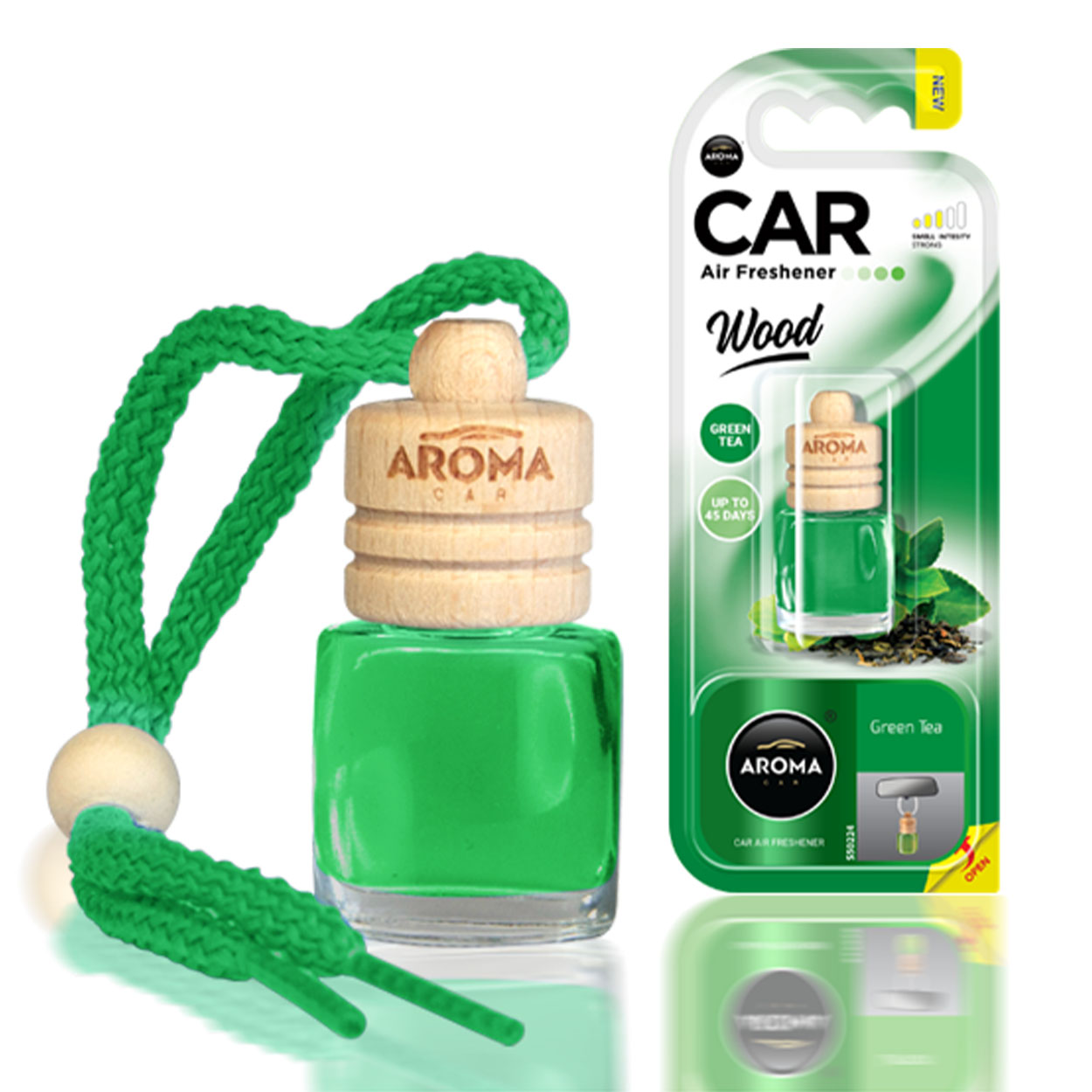 Odświeżacz powietrza AROMA WOOD GREEN TEA