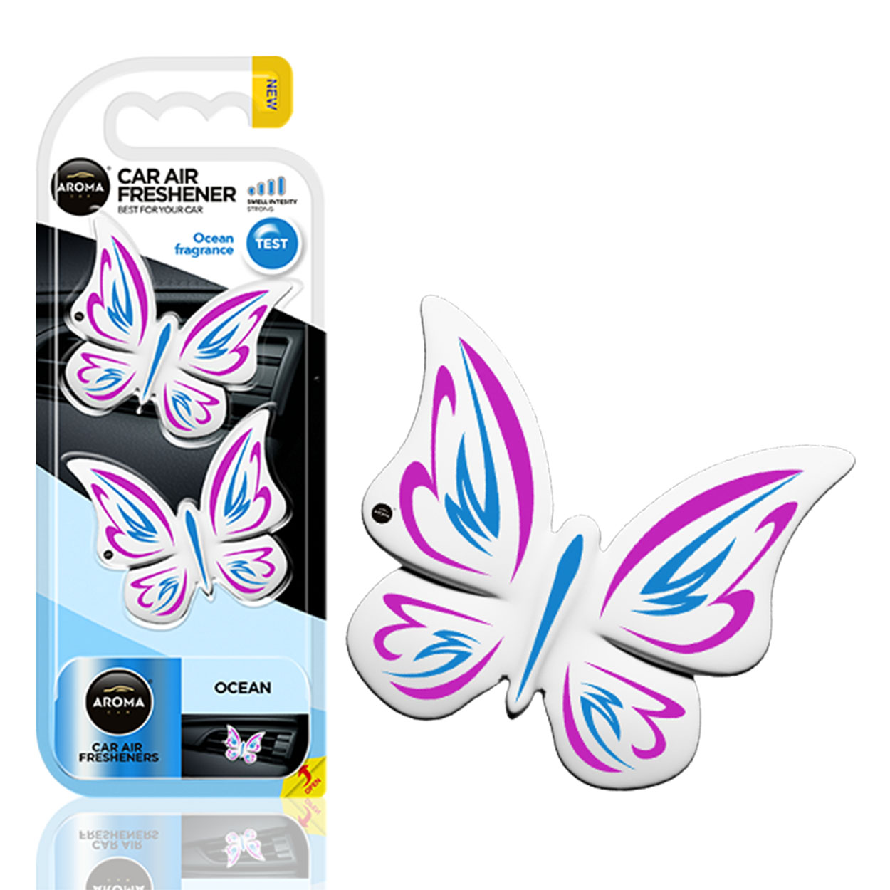 Odświeżacz powietrza AROMA FANCY SHAPES BUTTERFLY Ocean