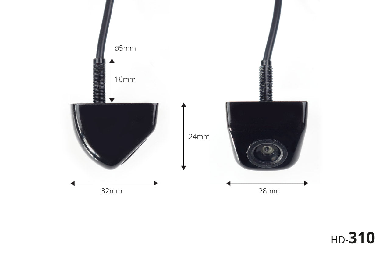 Zestaw czujników parkowania TFT01 4,3" z kamerą HD-310 4 sensory czarne wewnętrzne