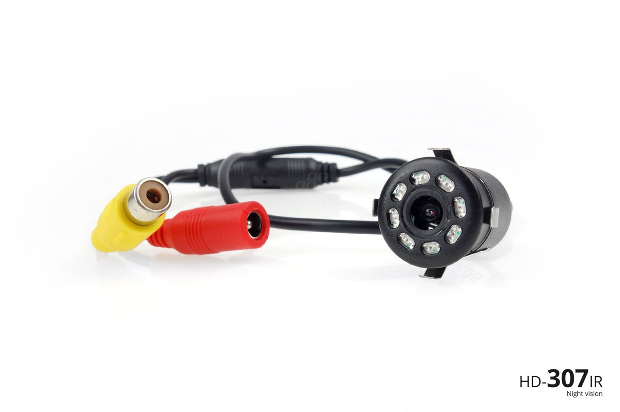 Zestaw czujników parkowania TFT01 4,3" z kamerą HD-307-IR 4 sensory czarne wewnętrzne