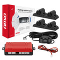 Zestaw czujników parkowania cofania Buzzer 4 sensory czarne TRUCK BUS 19 mm AMIO-02278