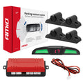 Zestaw czujników parkowania cofania LED COB 4 sensory czarne 19 mm TRUCK BUS AMIO-02286