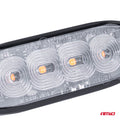Lampa błyskowa ostrzegawcza płaska 4 LED R65 R10 12-24V AMIO-02298