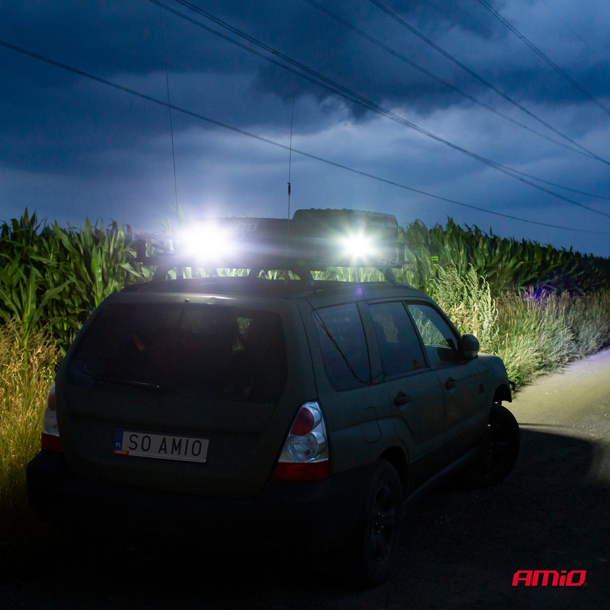 Lampa robocza LED szperacz AWL07 9 LED 12V 24V AMIO-02421