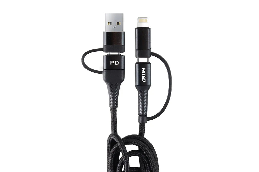 Kabel USB USB-C 3w1 iphone Lightning USB USB-C 1m UC-15 AMIO-02547