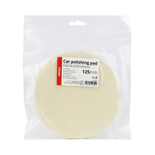 Filc polerski tarcza filcowa na rzep 125 mm x 10 mm AMIO-02650 AMiO