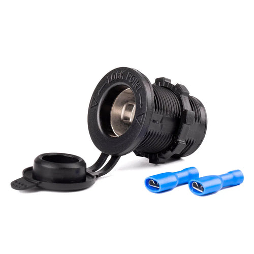 Dodatkowe gniazdo zasilania do zabudowy 12V 24V MOD-01 AMIO-02851 AMiO