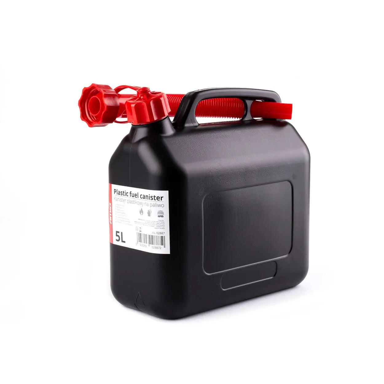 Kanister plastikowy, czarny 5L AMiO-02887 AMiO