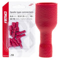 Konektory izolowane żeńskie płaskie 6.6mm 0.5-1.5mm2 10A 10 szt. AMIO-03063