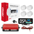 Czujniki parkowania cofania białe LED 3D AMIO-03188