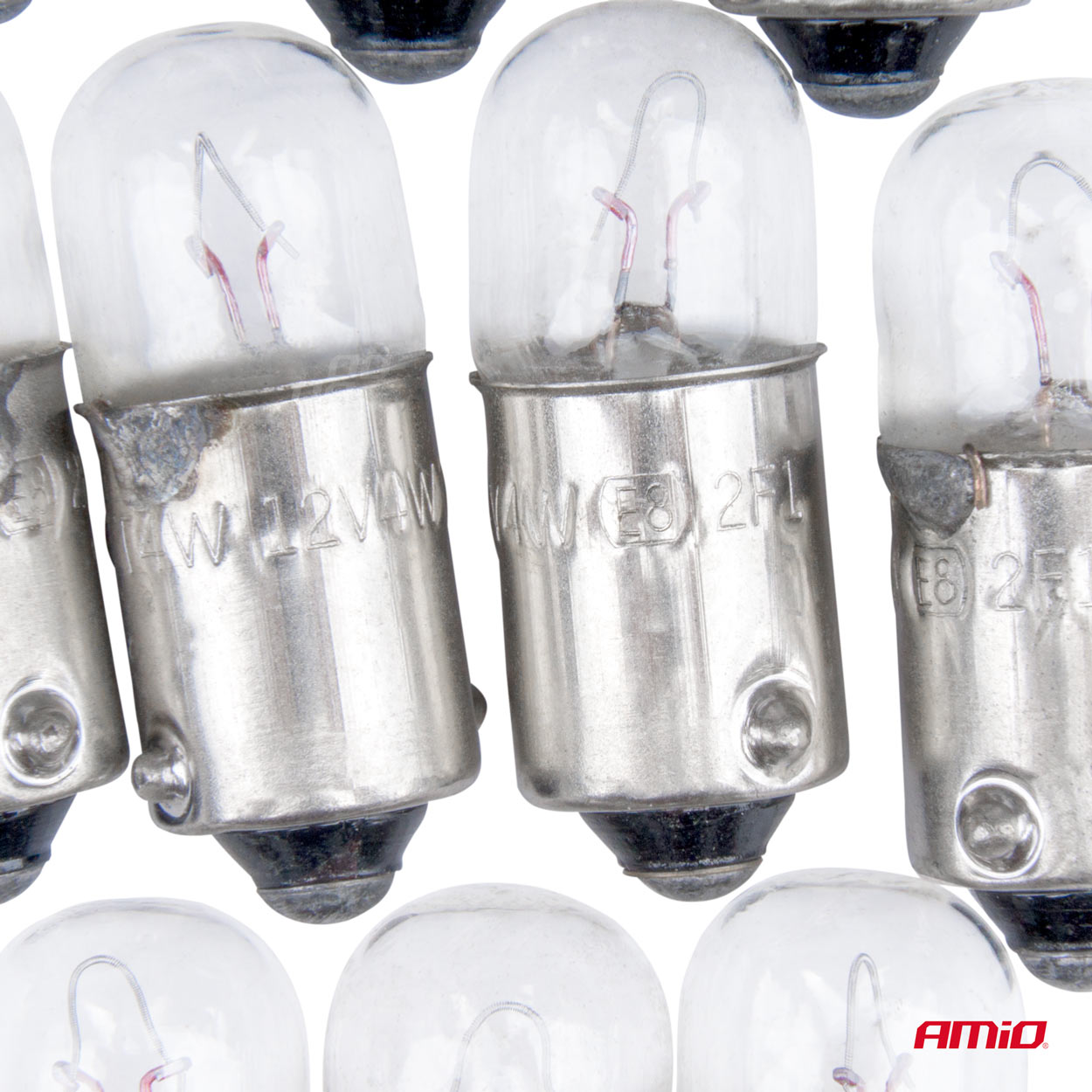 Żarówki halogenowe T4W 12V 4W BA9S 10szt.AMIO-03370
