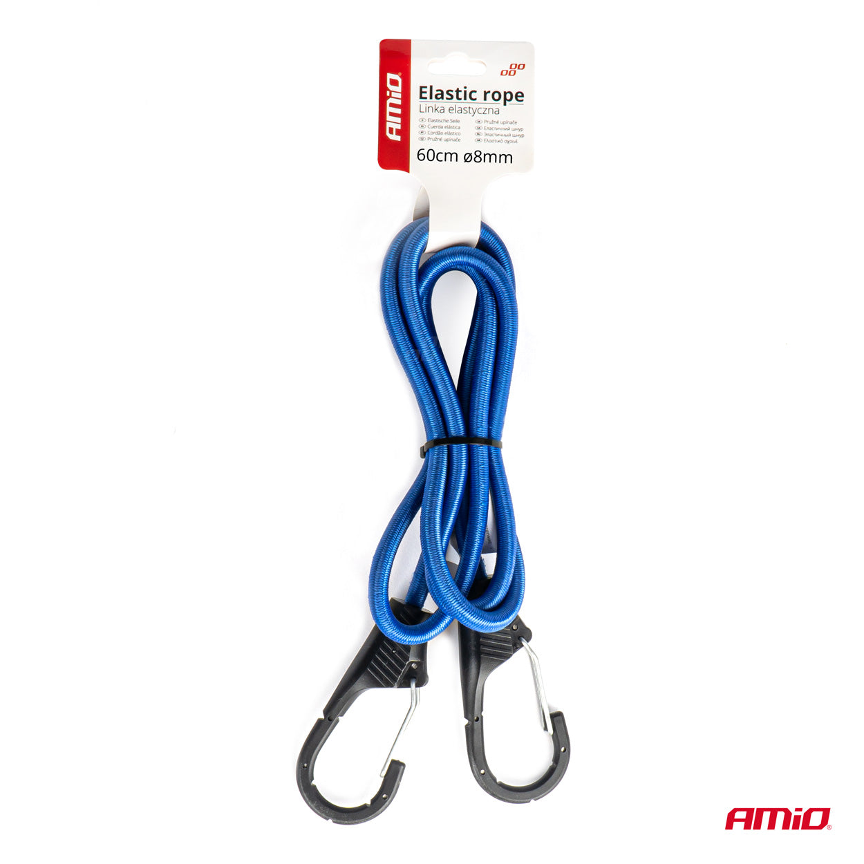 Linka elastyczna guma do mocowania bagażu o8 mm 120cm BSTRAP-22 AMIO-03375