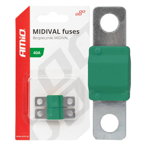 Bezpieczniki samochodowe MIDIVAL MTA 2 szt. 40A AMIO-03474 AMiO