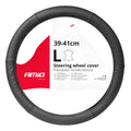 Pokrowiec skórzany perforowany nakładka na kierownicę samochodową L 39-41cm SWC-50-L AMIO-03557