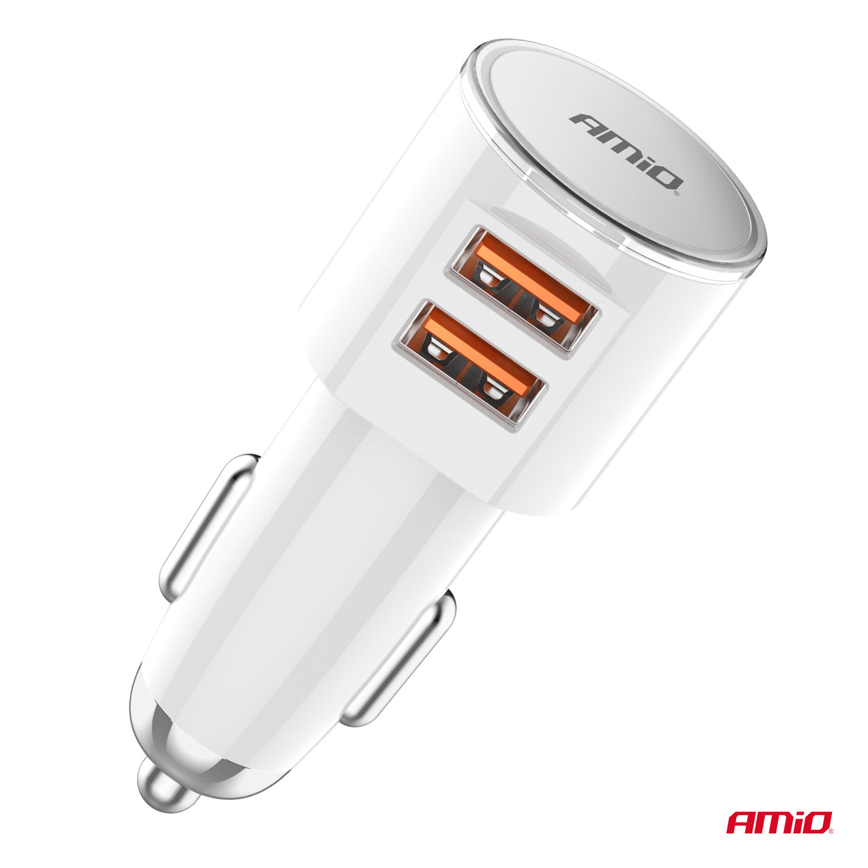 Ładowarka samochodowa 2x USB-A 3.4A AMIO-03888