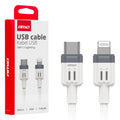 Kabel do ładowania USB-C - IPHONE LIGHTNING FullLINK 20W 100cm AMIO-03910