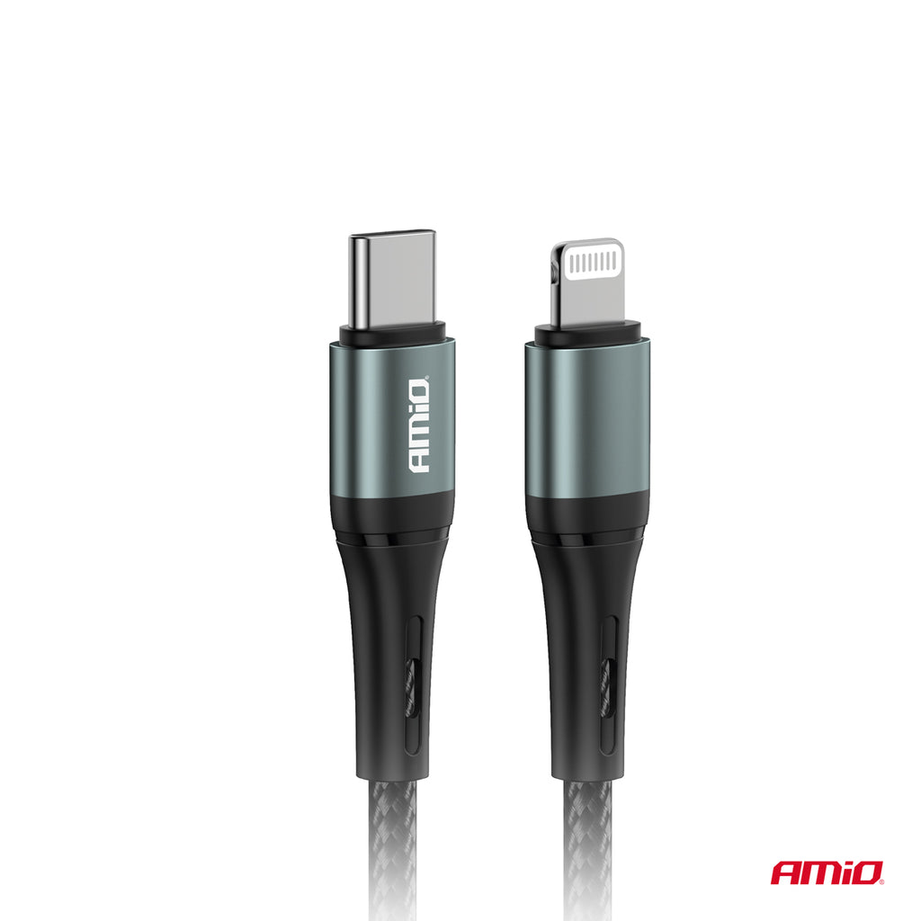 Kabel do ładowania USB-C - IPHONE LIGHTNING 20W 100cm AMIO-03916