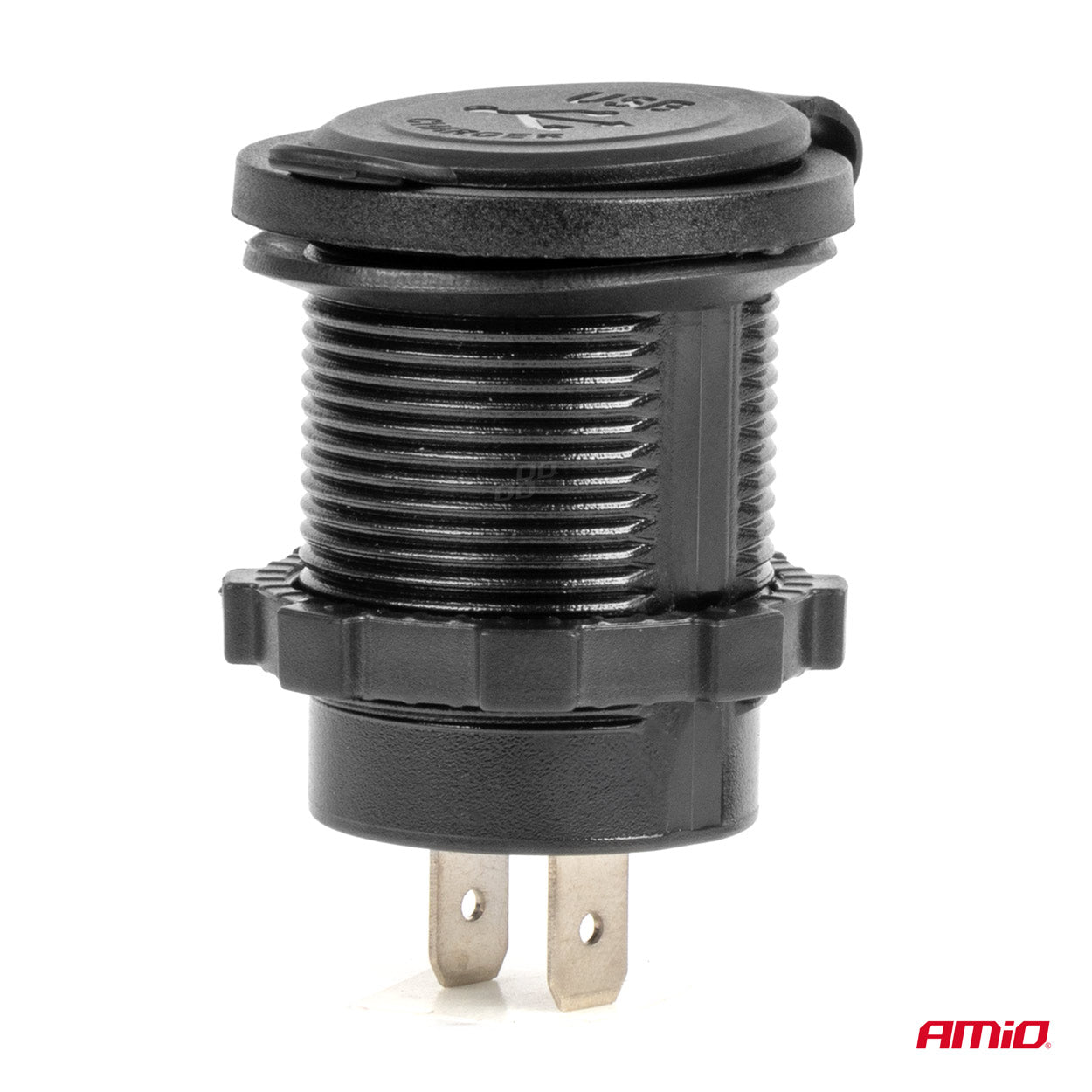 Ładowarka samochodowa z gniazdami USB wodoodporna 4.2A 2xUSB 12V 24V AMIO-04217