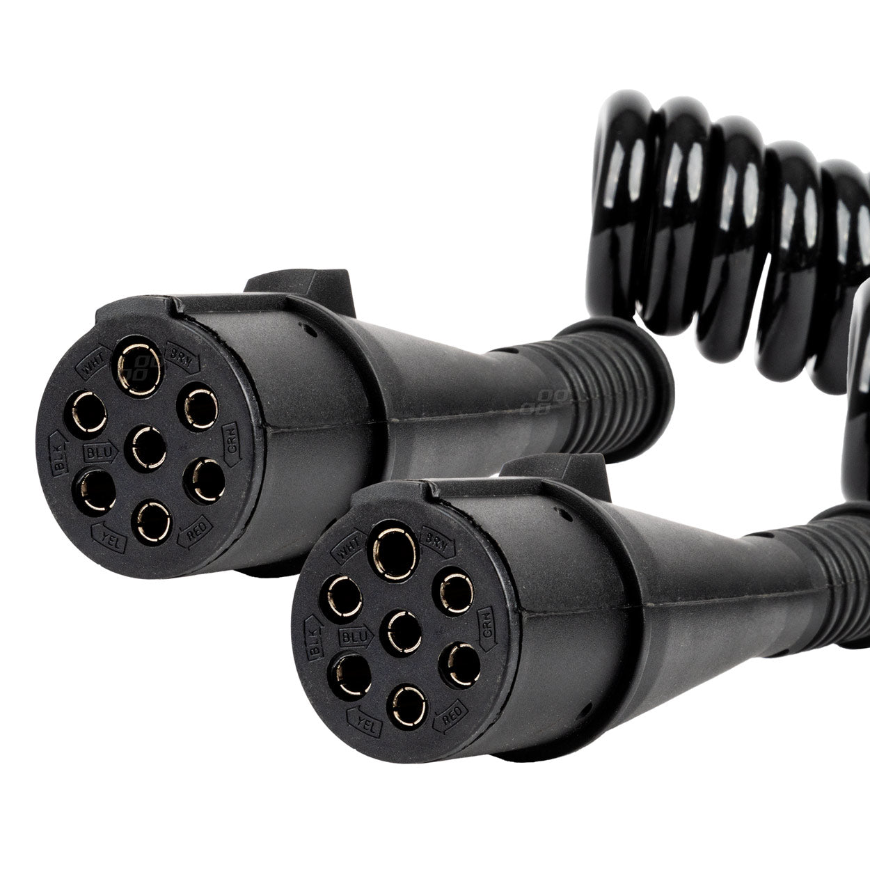 Przewód spiralny naczepy TIR 2x 7 PIN typ N 5m 24V AMIO-04380