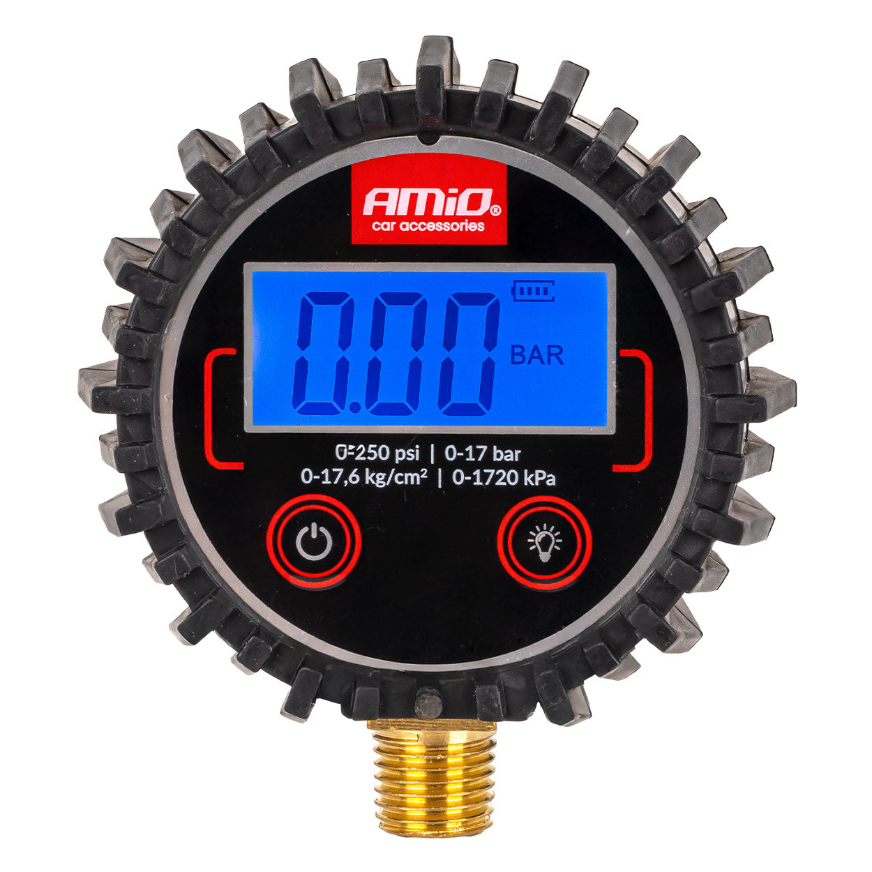 Ciśnieniomierz cyfrowy manometr elektryczny 17 bar G 1/4" AMIO-04463