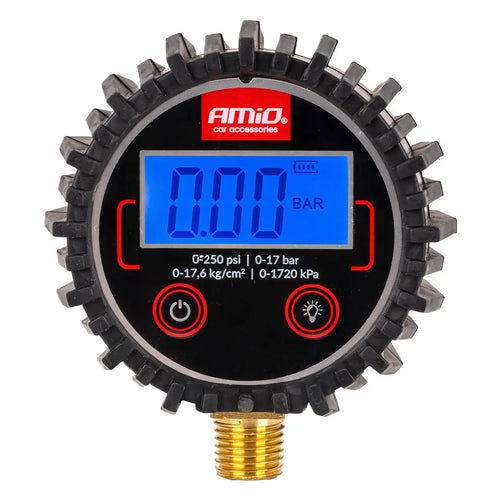 Ciśnieniomierz cyfrowy manometr elektryczny 17 bar G 1/4" AMIO-04463 AMiO