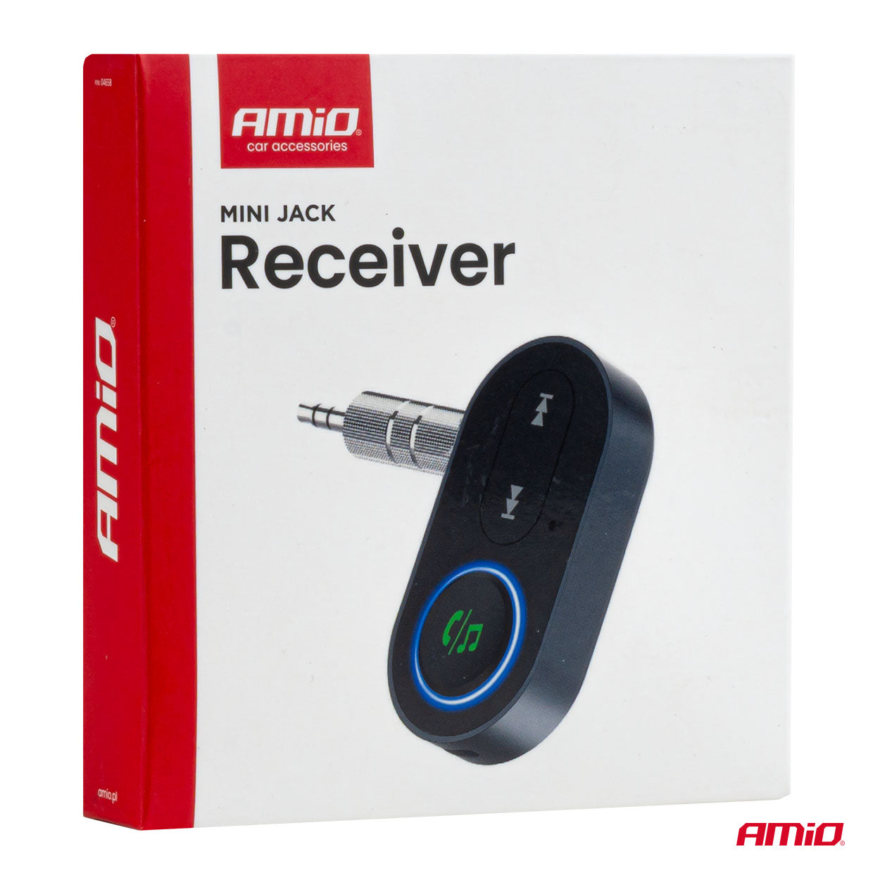 Odbiornik bluetooth na mini jack AUX AMIO-04658