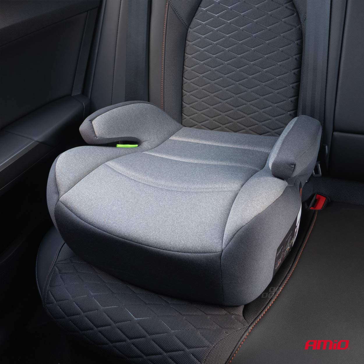 Podstawka (siedzisko) samochodowa dla dzieci z mocowaniem ISOFIX  ECE R129 I-Size 125-150cm AMIO-04660