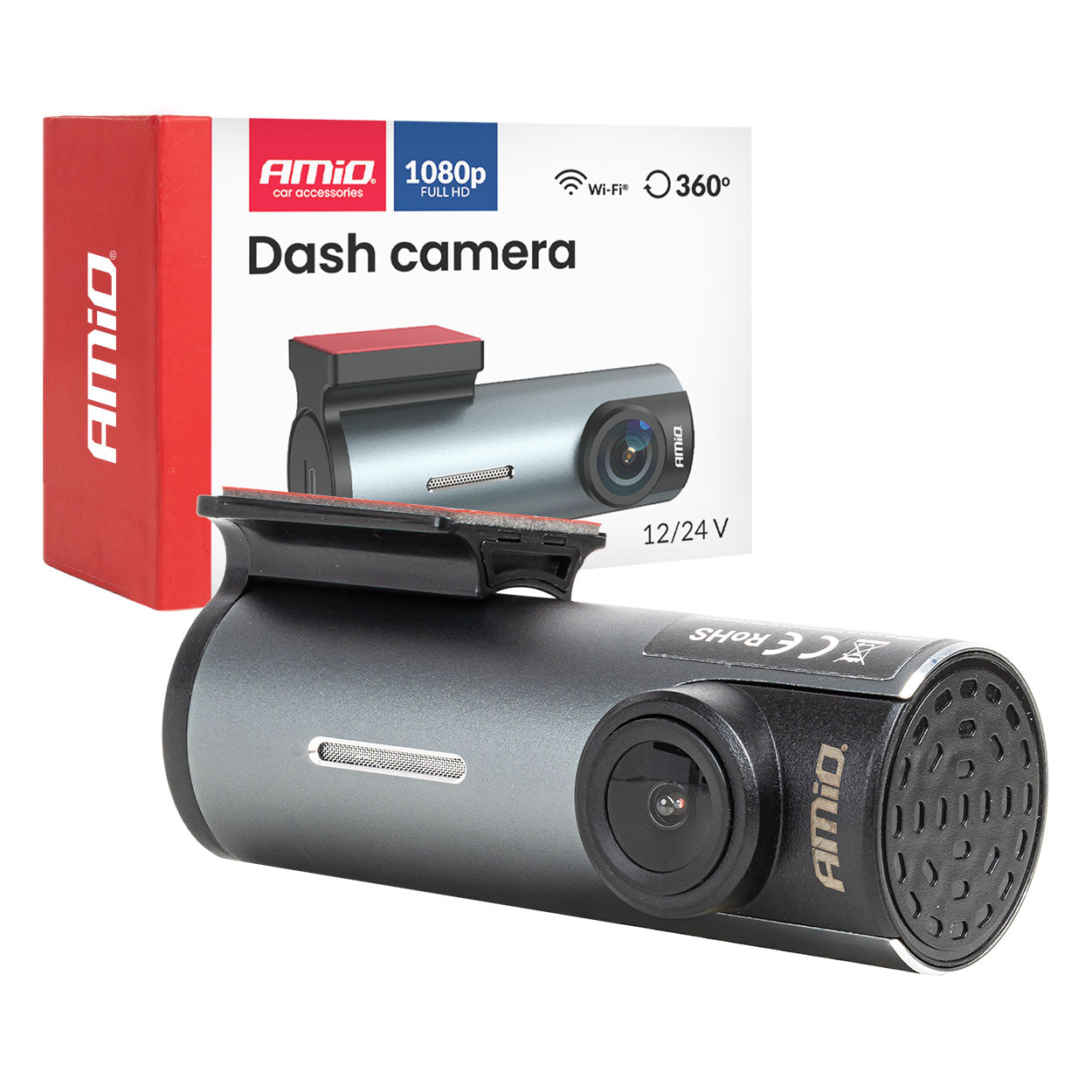 Wideorejestrator samochodowy 1K WLAN 128 GB WIFI Full HD AMIO-04798