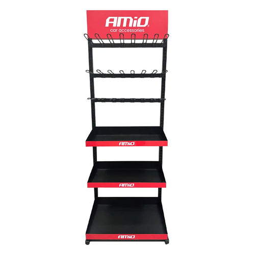 Ekspozytor z półkami i hakami AMIO-04803 AMiO