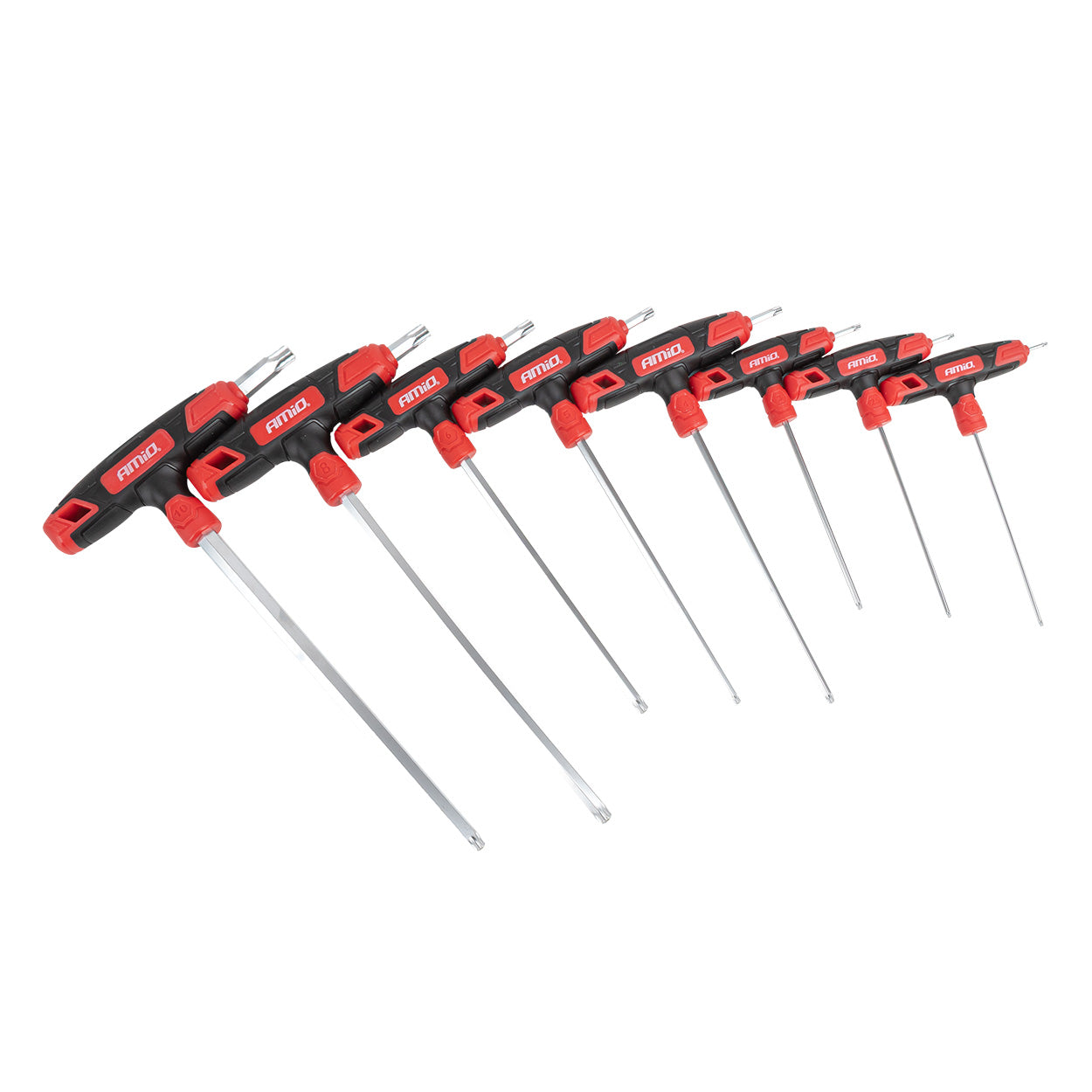 Zestaw kluczy torx z rękojeścią poprzeczną 8szt. AMIO-04827