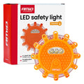 Lampa ostrzegawcza awaryjna z funkcją latarki 3xAAA IP65 12SMD + 3SMD światło pomarańczowe AMIO-04828