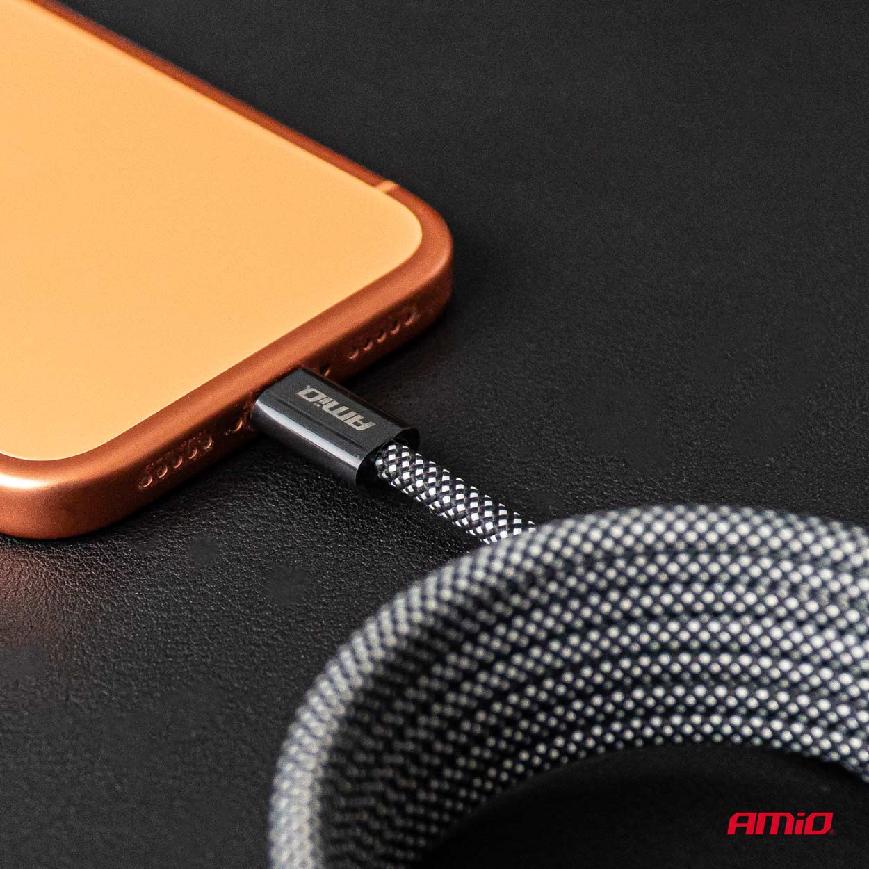 Kabel USB magnetyczny USB-C – USB-C 60W 100cm AMIO-04840