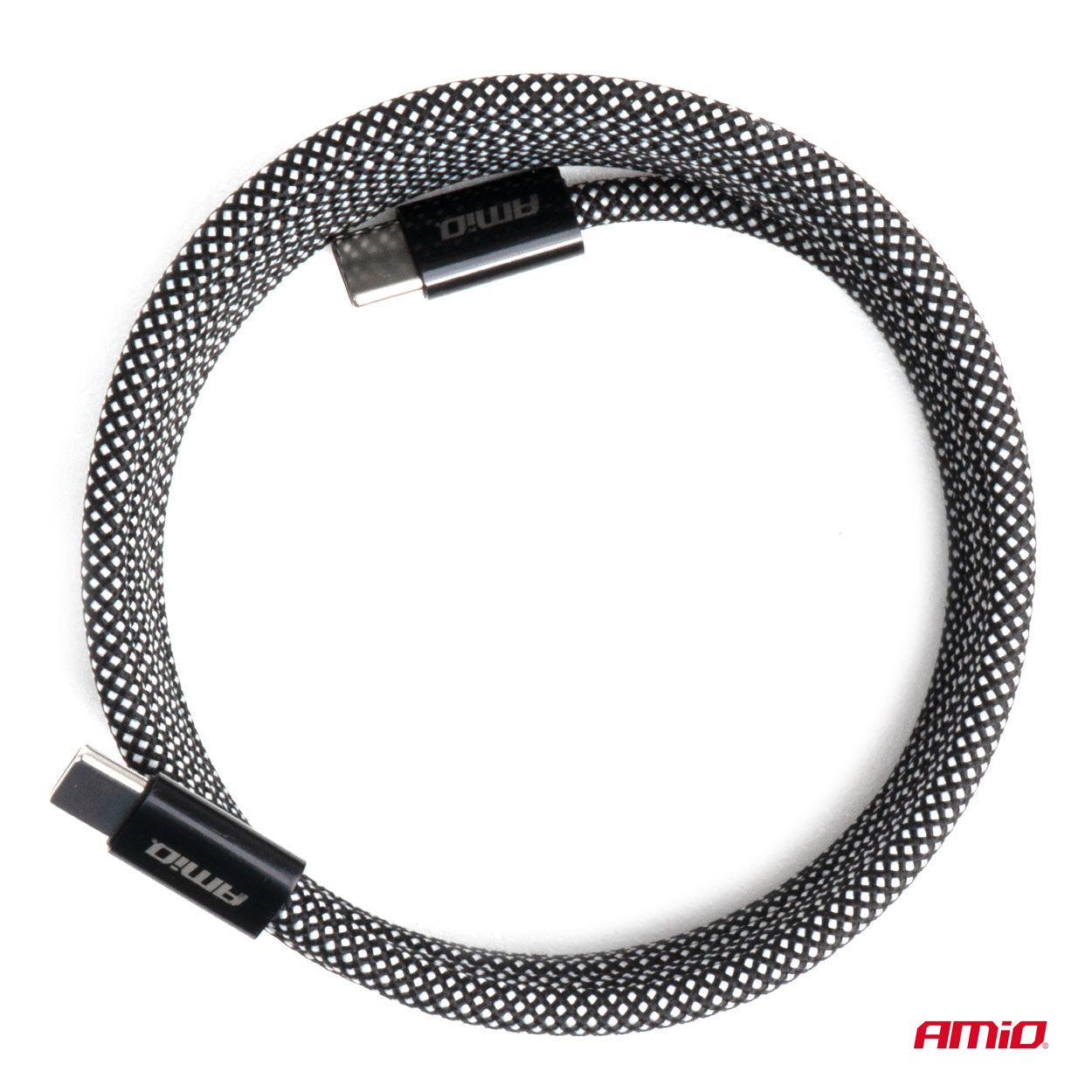 Kabel USB magnetyczny USB-C – USB-C 60W 200cm AMIO-04841