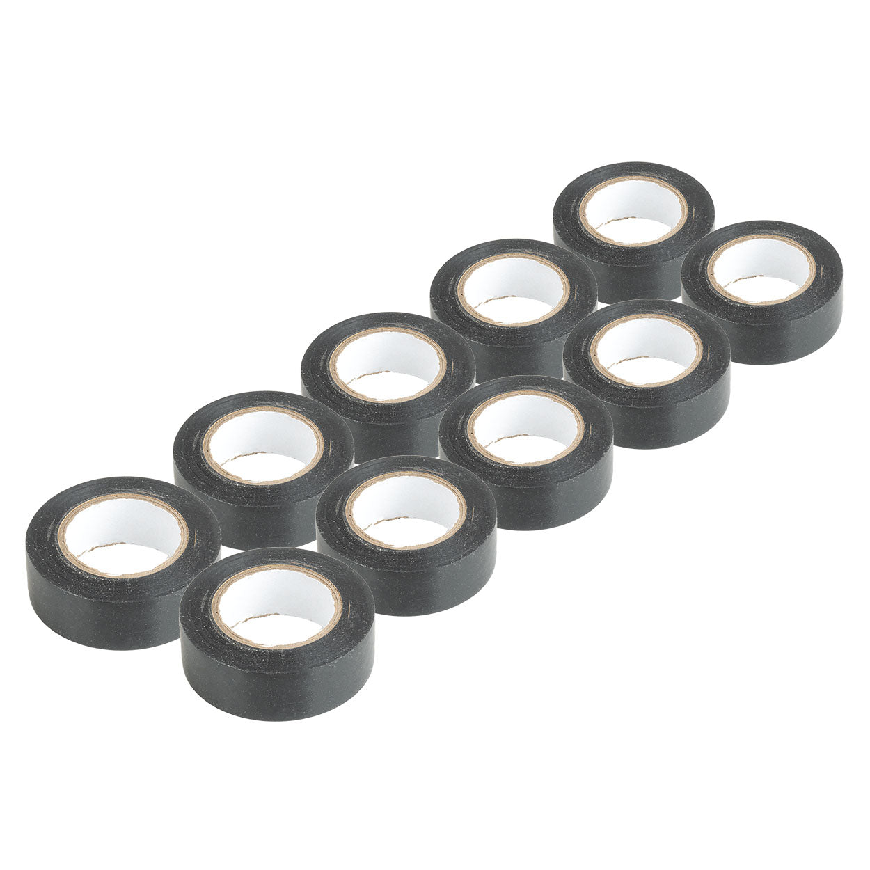 Taśmy izolacyjne PVC zestaw 10szt. czarne 19mm x 20m  x 0.13mm AMIO-04844