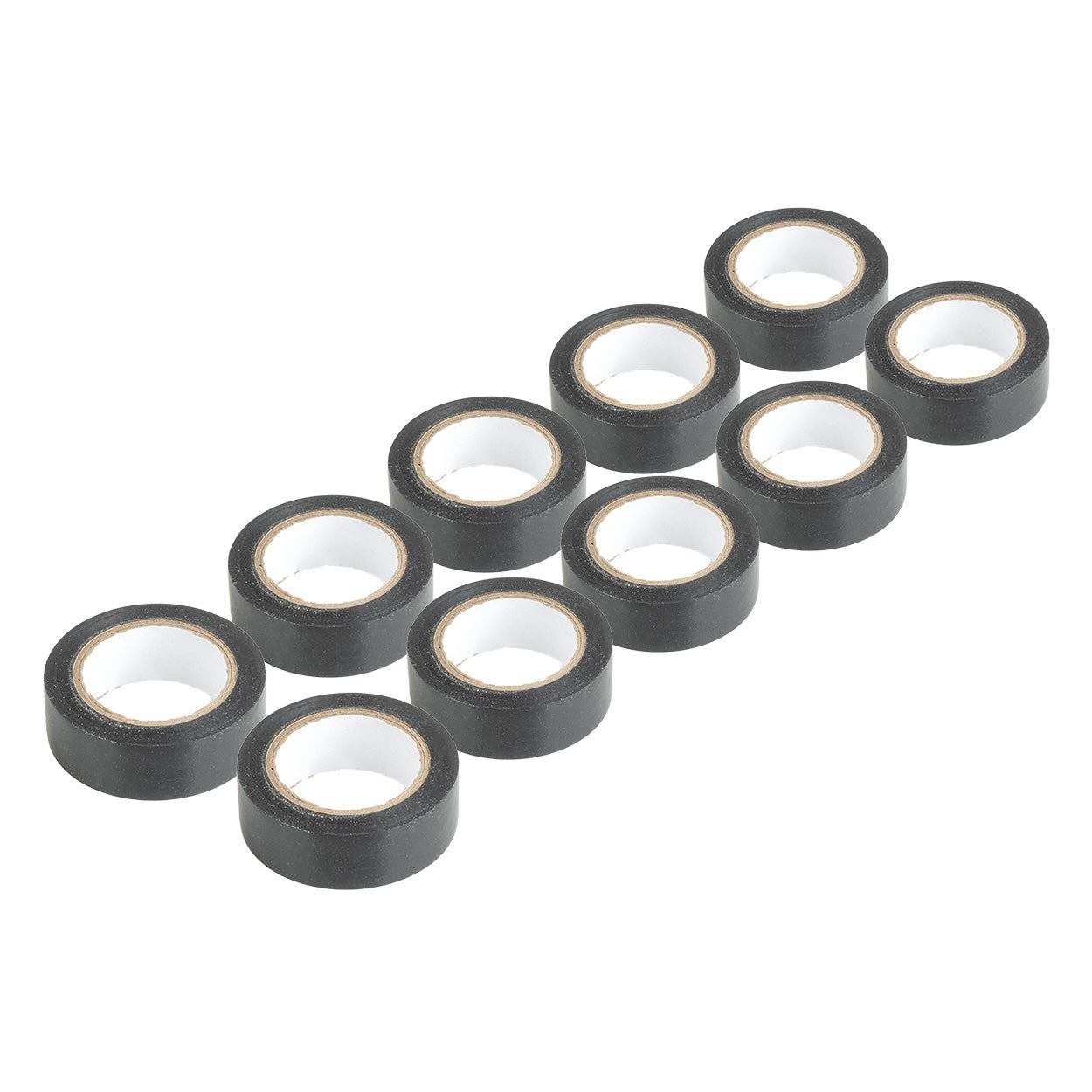 Taśmy izolacyjne PVC zestaw 10szt. czarne 19mm x 10m x 0.13mm AMIO-04845