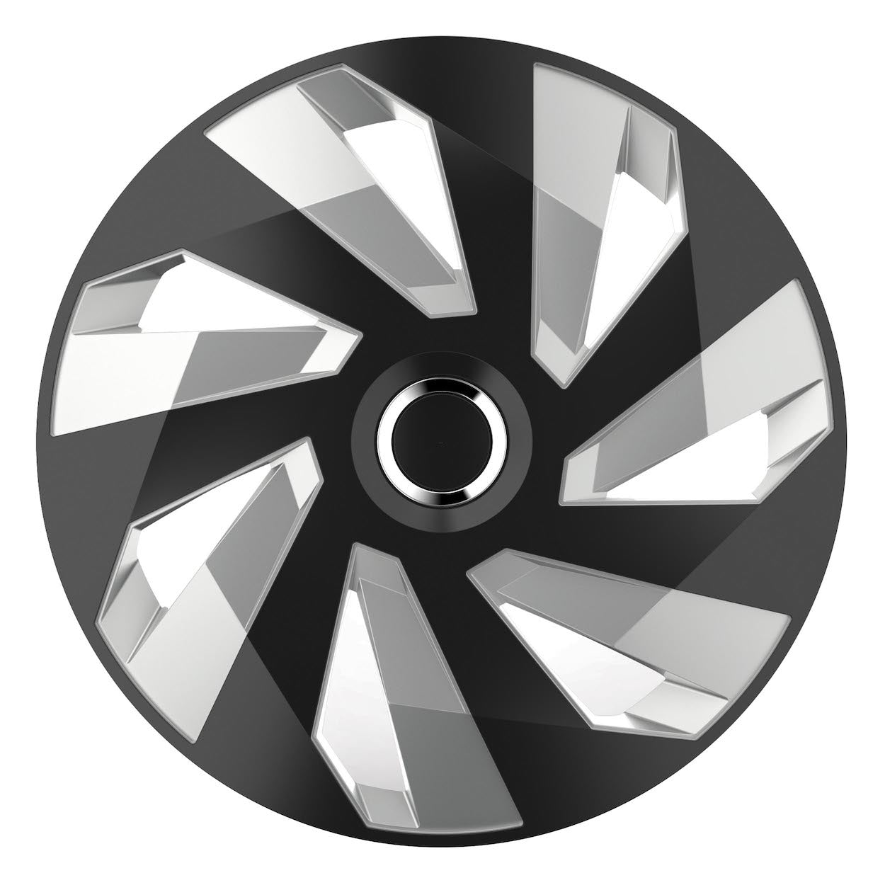 Kołpak samochodowy czarno srebrny Vector RC 15" cali